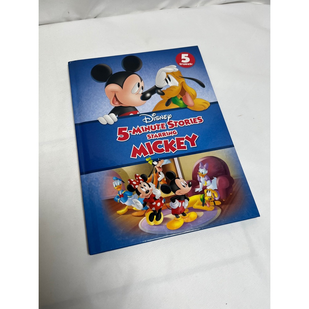 Disney 5-Minute Stories Starring Mickey Mouse Hardcover Childrens Book 5 Stories